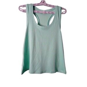 Xersion Quick Dri Ribbed Racer Back Tank Top Womans Size XL Malibu Aqua